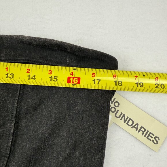 No Boundaries Women's Belt/Pockets Front Strapless Black Soot Jumpsuit Sz XL NWT - Picture 8 of 12